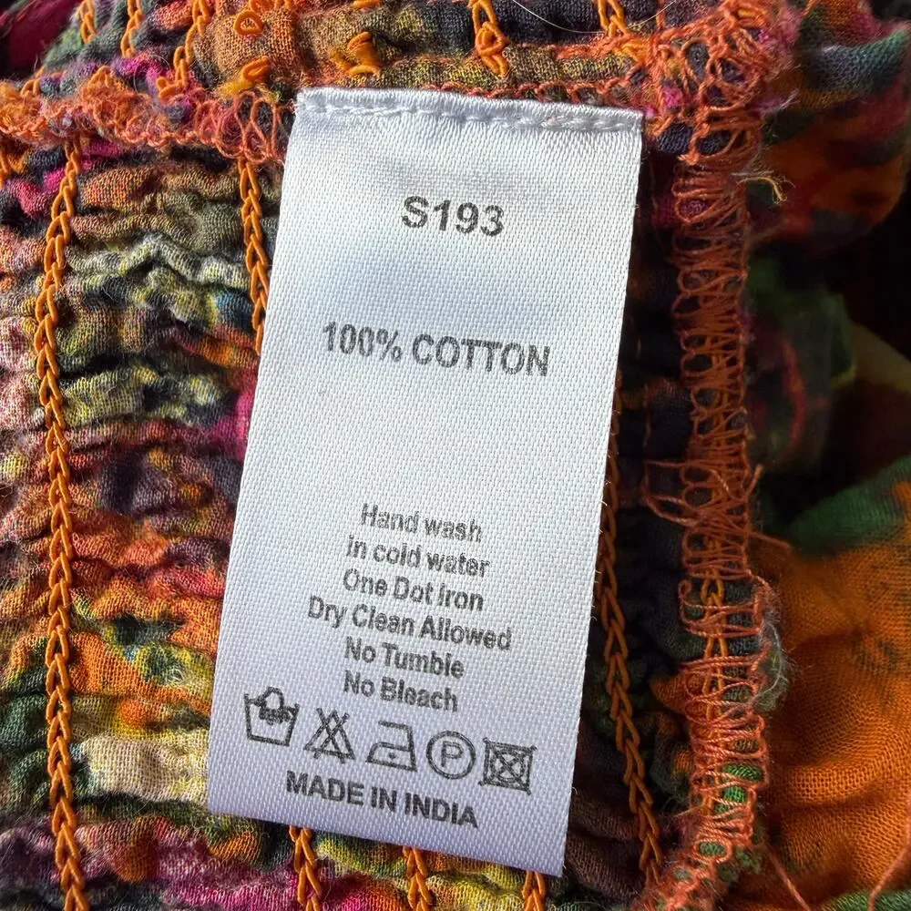 Antica Sartoria Multicolor Bohemian Ultra Wide Leg Pants - Picture 5 of 5